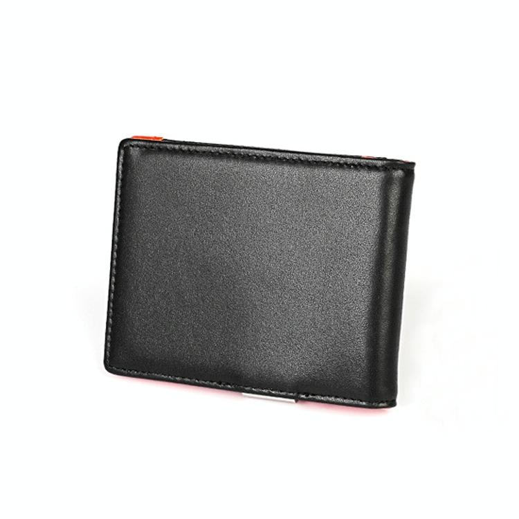 Anti-magnetic Leather Wallet with Zipper for Men - Rfid Protection - Black 3