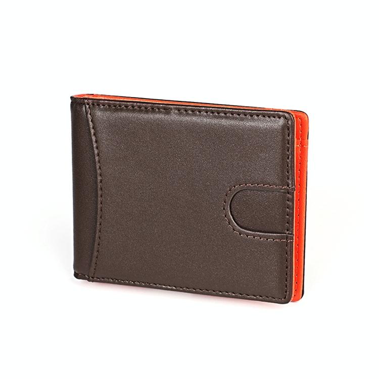 Anti-magnetic Leather Wallet with Zipper for Men - Rfid Protection - Black 11