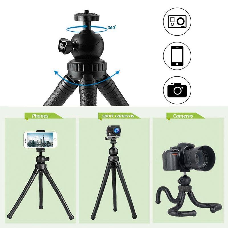 Versatile Octopus Tripod for Slr Cameras Gopro and Phones - Ball Head 5