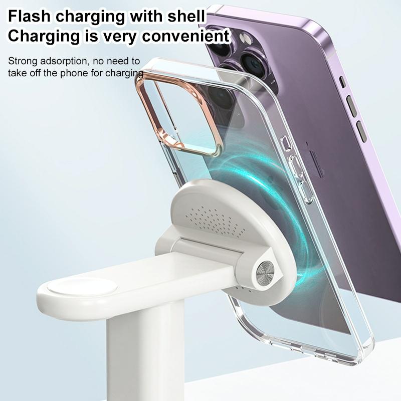 3 In 1 Magnetic Wireless Charger Stand 15W - Black 8