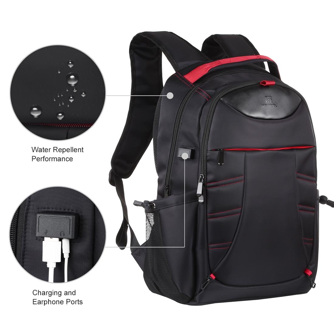 Portable Dual-shoulder Laptop Backpack - Foldable & Removable Black 5