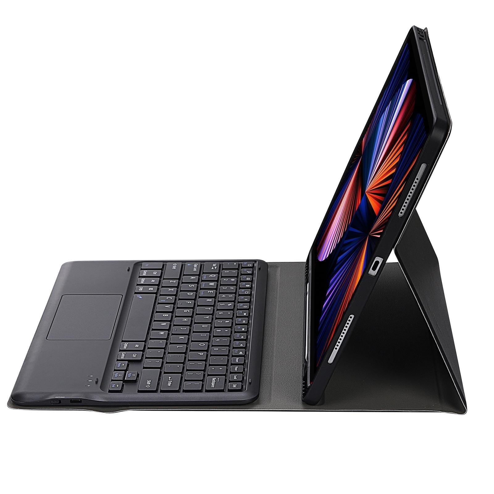 Detachable Bluetooth Keyboard Tablet Case For Ipad Pro 12.9 - Ultra-Thin With Touchpad Pen Slot & Holder - Black 4