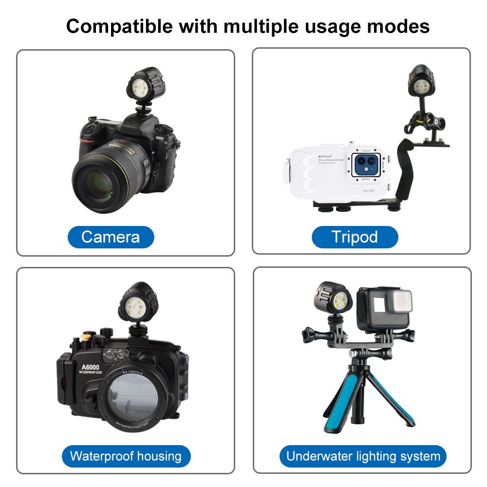1000lm Diving Light for Gopro Hero - 40m Underwater Photography Fill Light 7