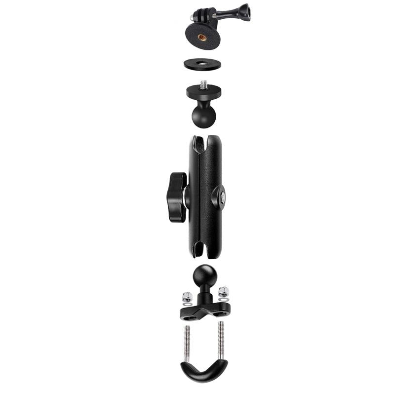 Motorcycle Handlebar Mount for Gopro with Tripod Adapter - 9cm Rod and Screw 3
