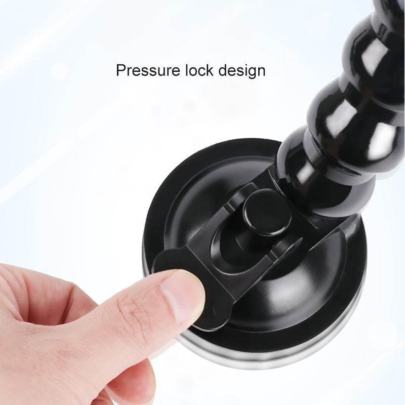 Flexible Suction Cup Mount with Cold Shoe and Phone Clamp 6