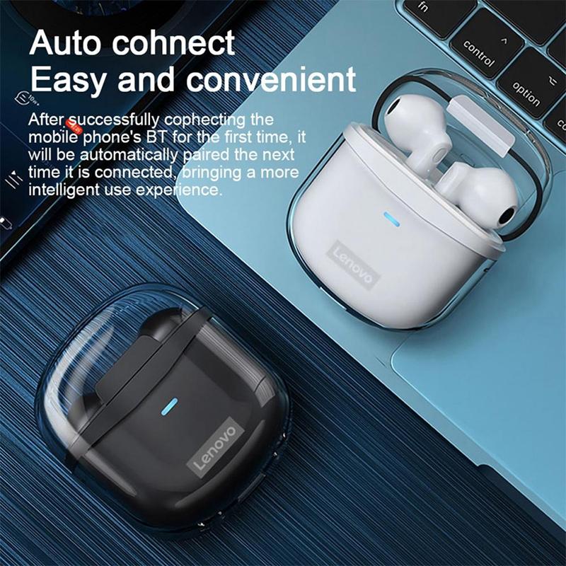 Transparent Jelly Bluetooth Earphones with Noise Reduction - Black 7