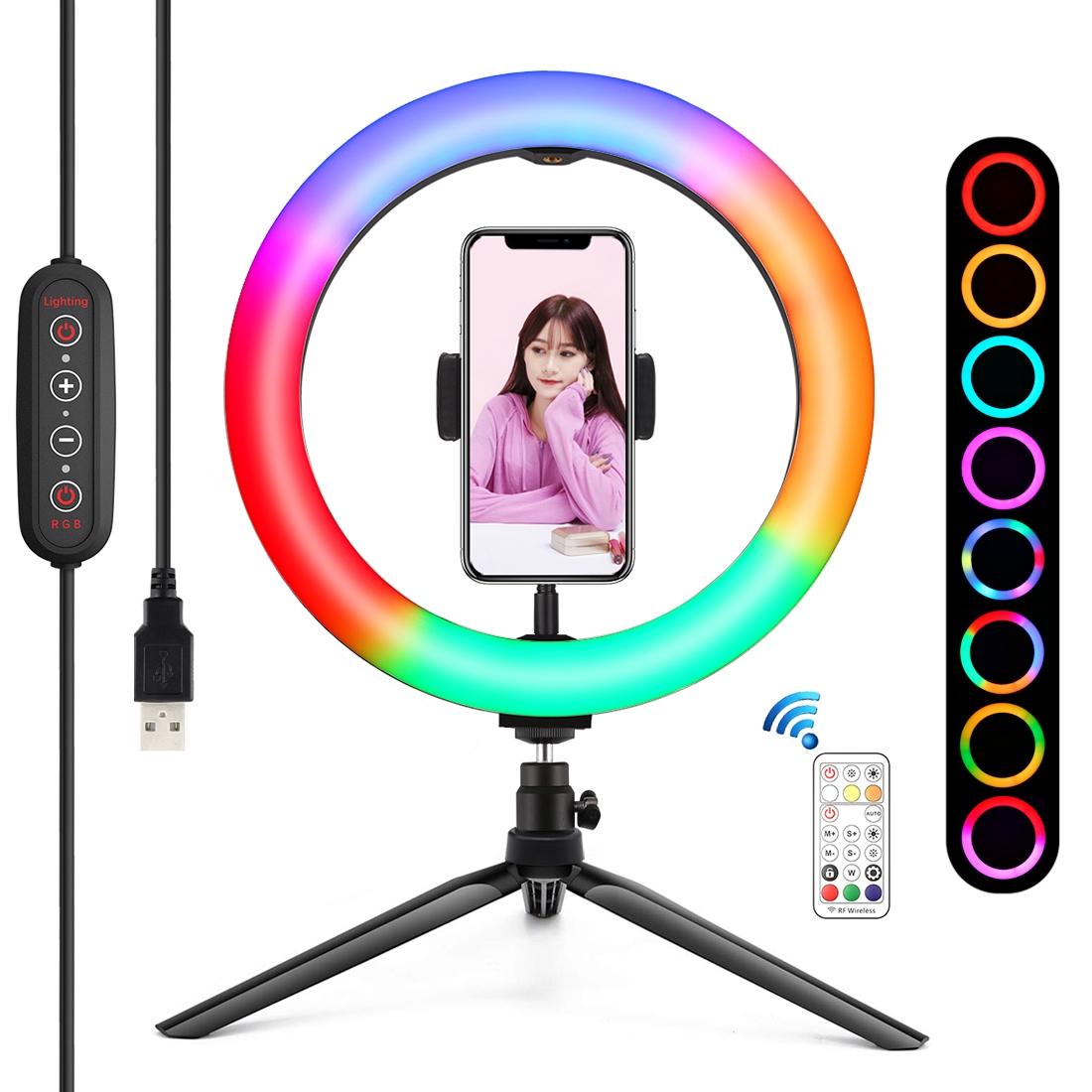 10.2 Marquee Led Beauty Light with Tripod and Remote - Dual-colour Ring Light for Vlogging and Photography 13