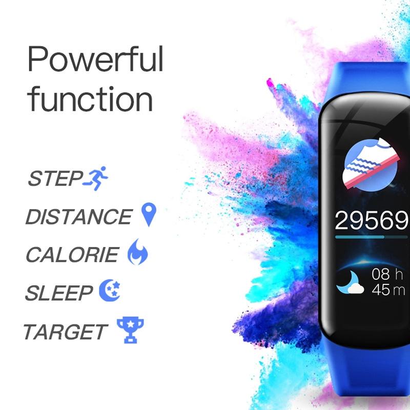 Smart Bracelet With Call Reminder Hr / Bp Monitoring Sleep / Sedentary Tracking And Remote Control - Black 11