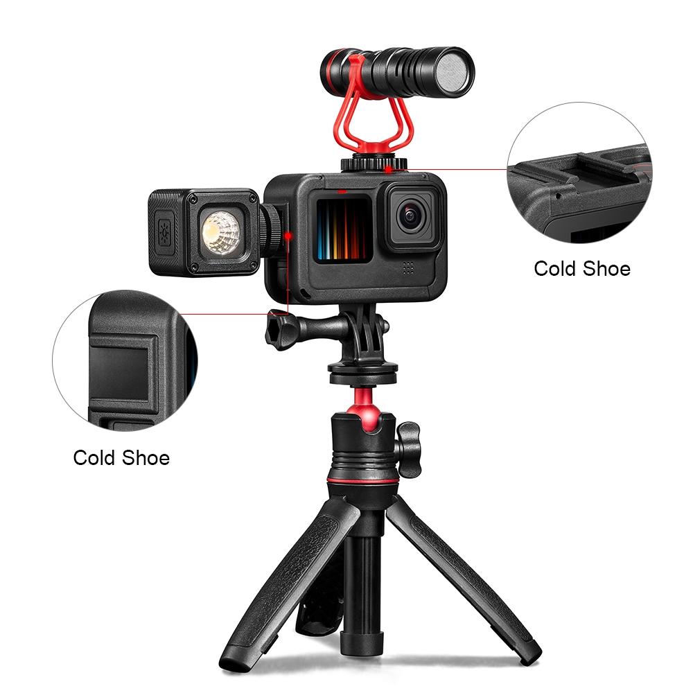 Gopro Hero12 Cage with Cold Shoe Base Slot 4