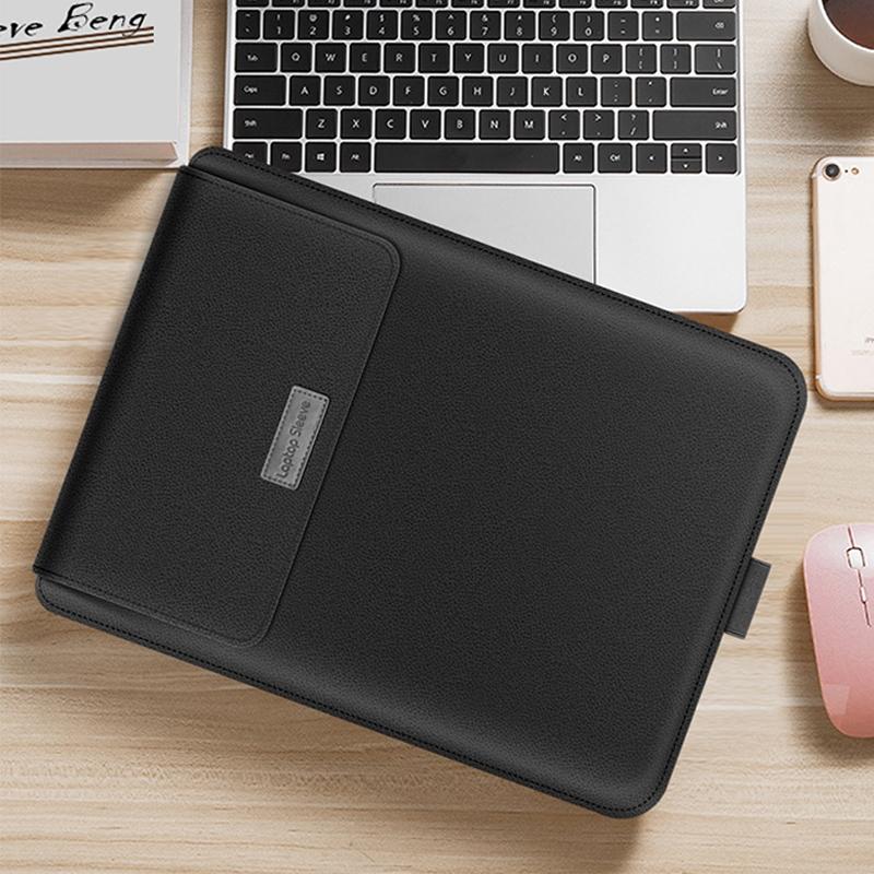 Universal Waterproof Laptop Bag Set With Handle Stand Pen Holder Winders Mouse & Charger Bags - Black 14