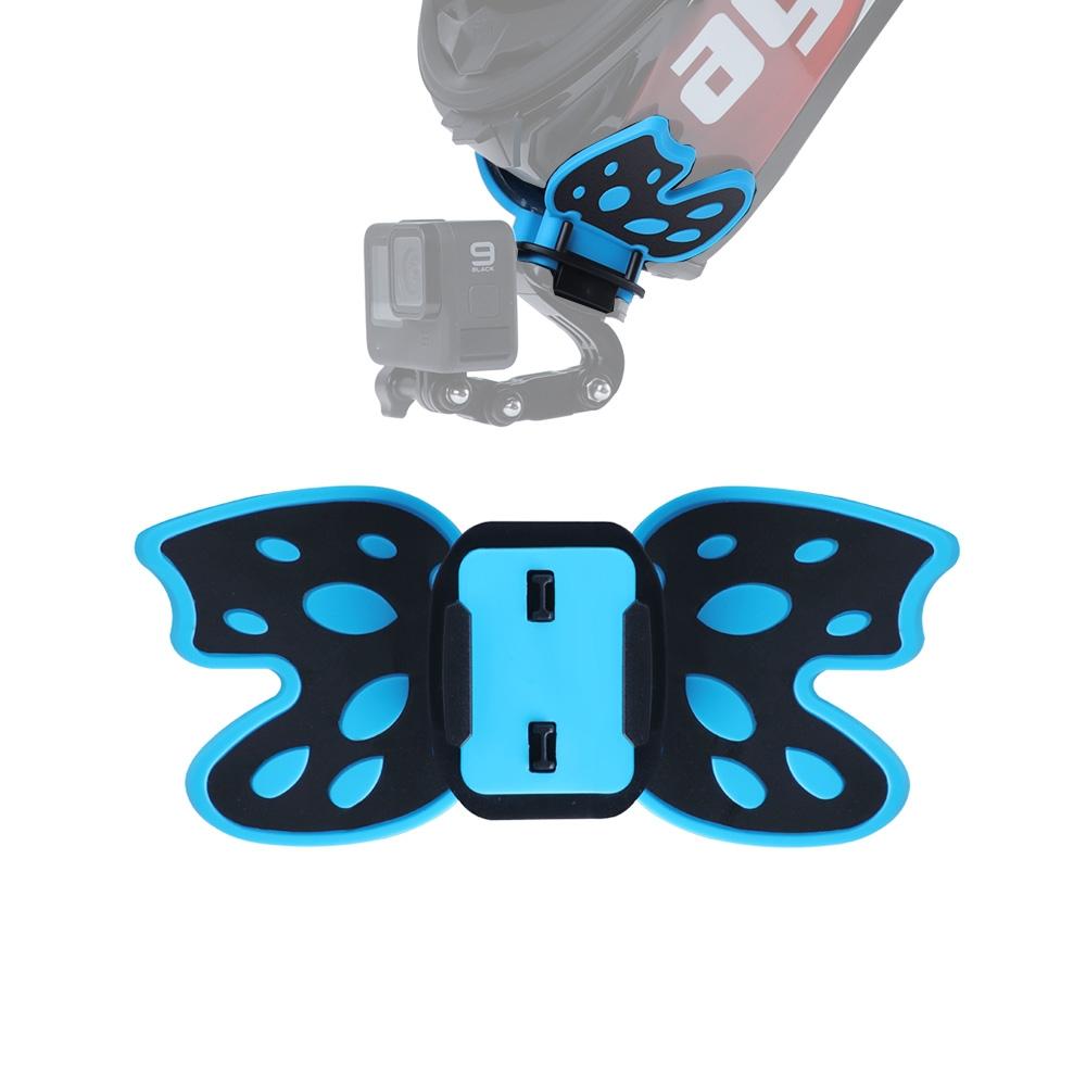 Gopro Helmet Mount Adapter - Butterfly Design - Black 9