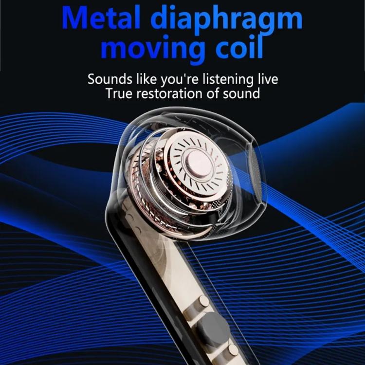 Wireless Bluetooth 5.0 Earphones with Led Display - Hifi Sound - Black 10
