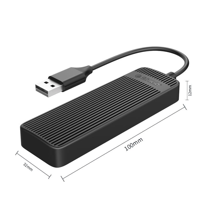 High-Speed 4-Port Usb 2.0 Hub 480Mbps - Black 4