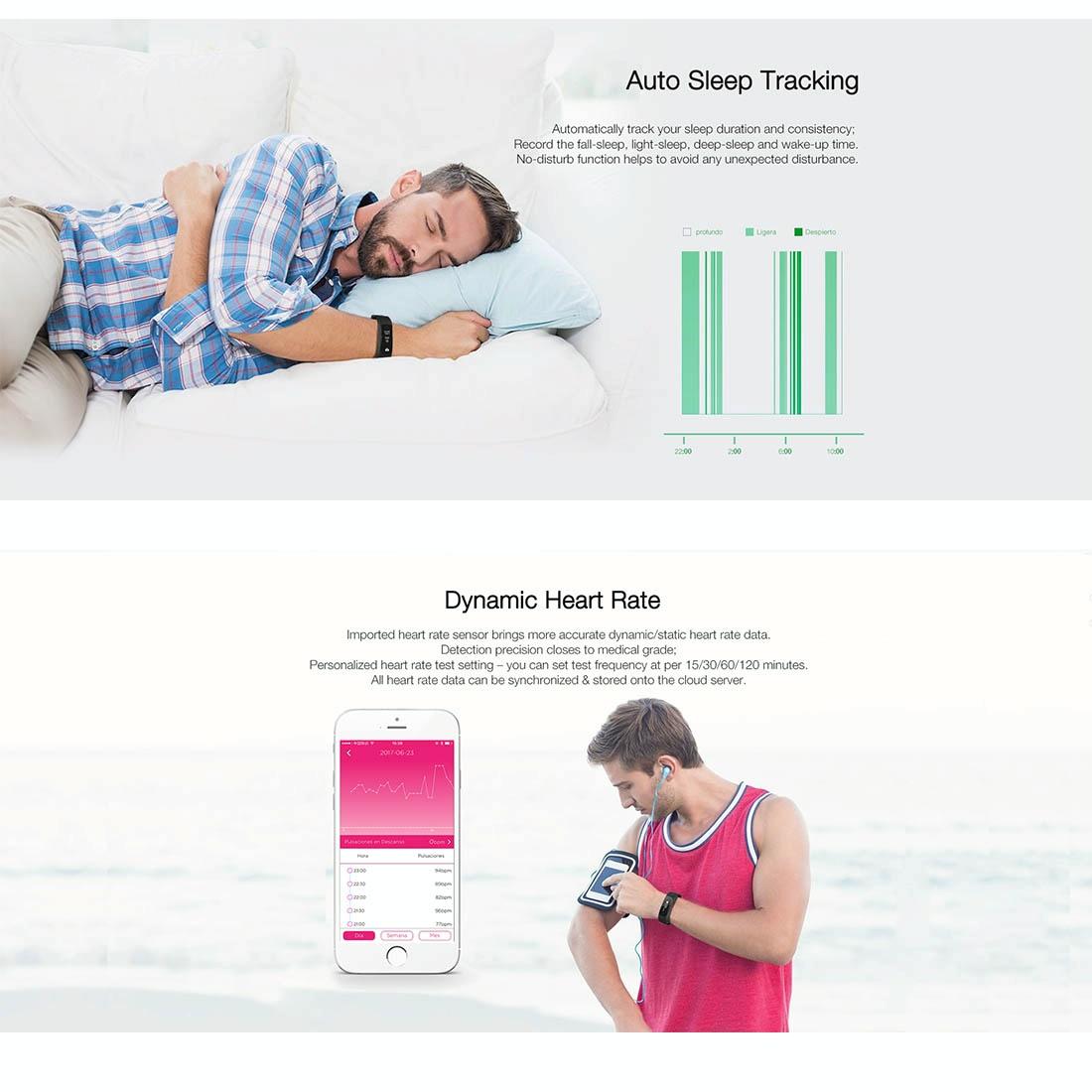 Waterproof Heart Rate Fitness Tracker With Sleep Monitoring 7