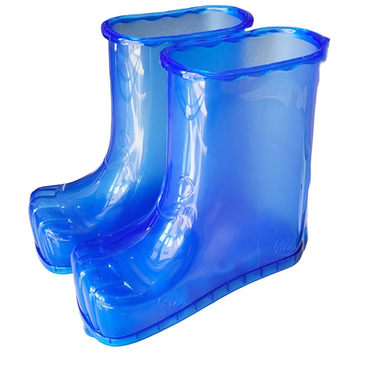 Portable Plastic Bubble Foot Bucket 28Cm Height Fits Shoe Sizes 45 And Under - Rose Red