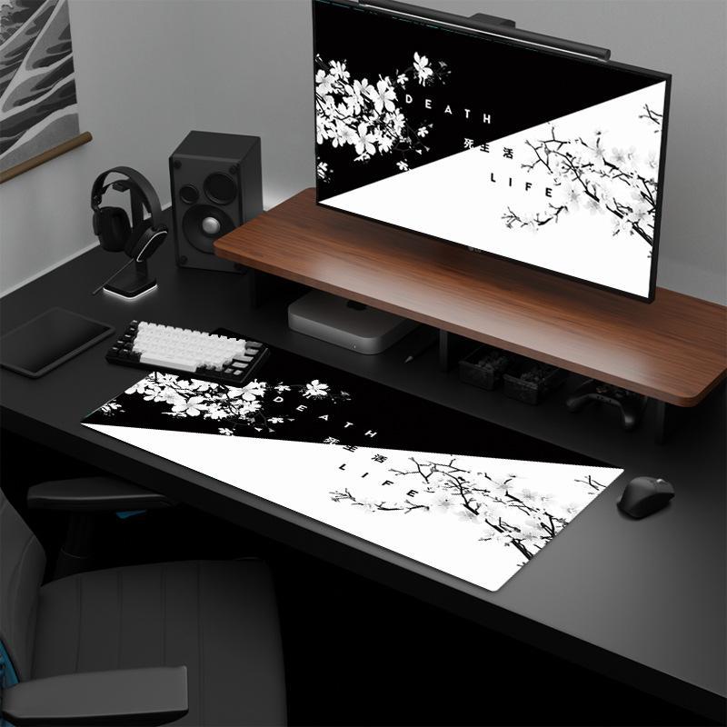 Cherry Blossom Ink Painting Mouse Pad Non Slip - Pattern 3 - 300X800X2Mm 7