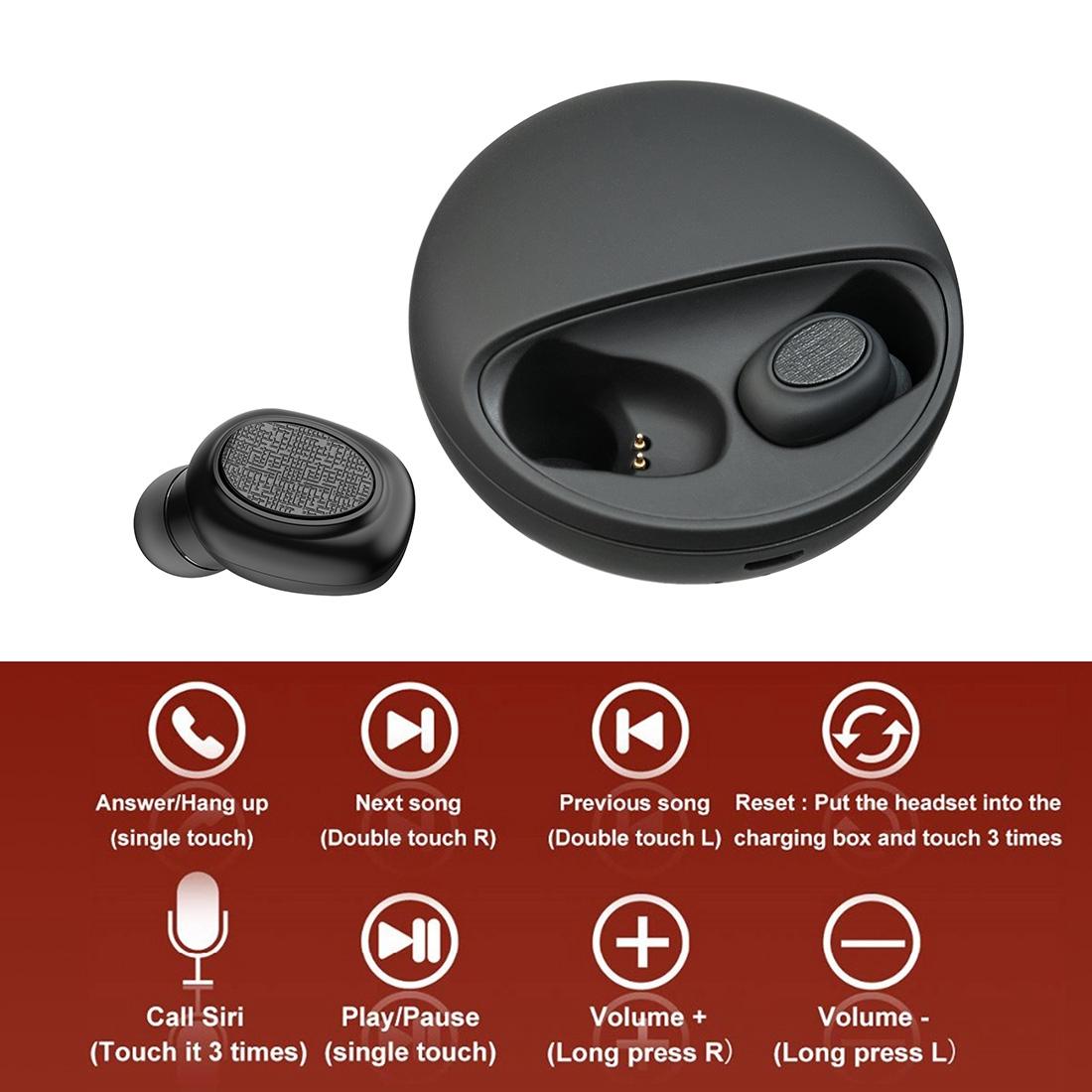 Wireless Stereo Bluetooth Headset with Charging Case - V5.0 Tws 4