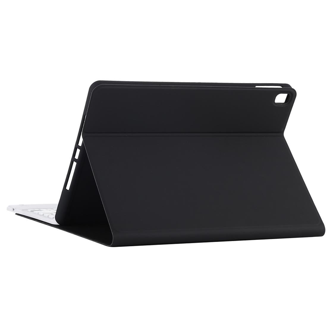 Bluetooth Keyboard & Tablet Case For Ipad 10.2 / Ipad Air 2019 - Detachable Touch Pad Pen Slot Holder - Microfiber Leather - Black 12
