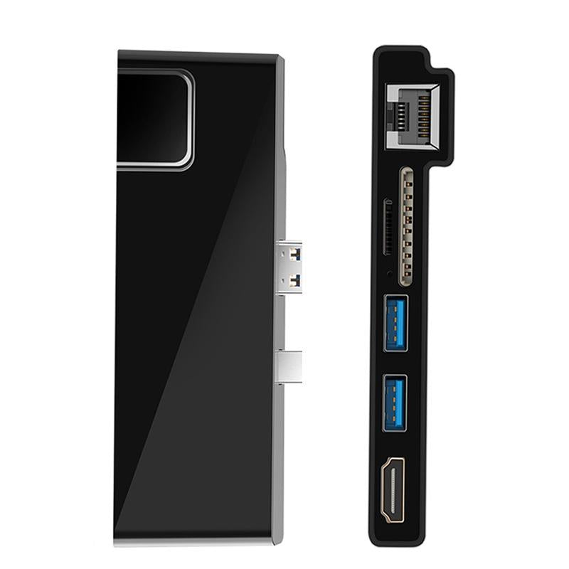 4K Hdmi Adapter With Rj45 Usb 3.0 And Sd / Tf Reader 4