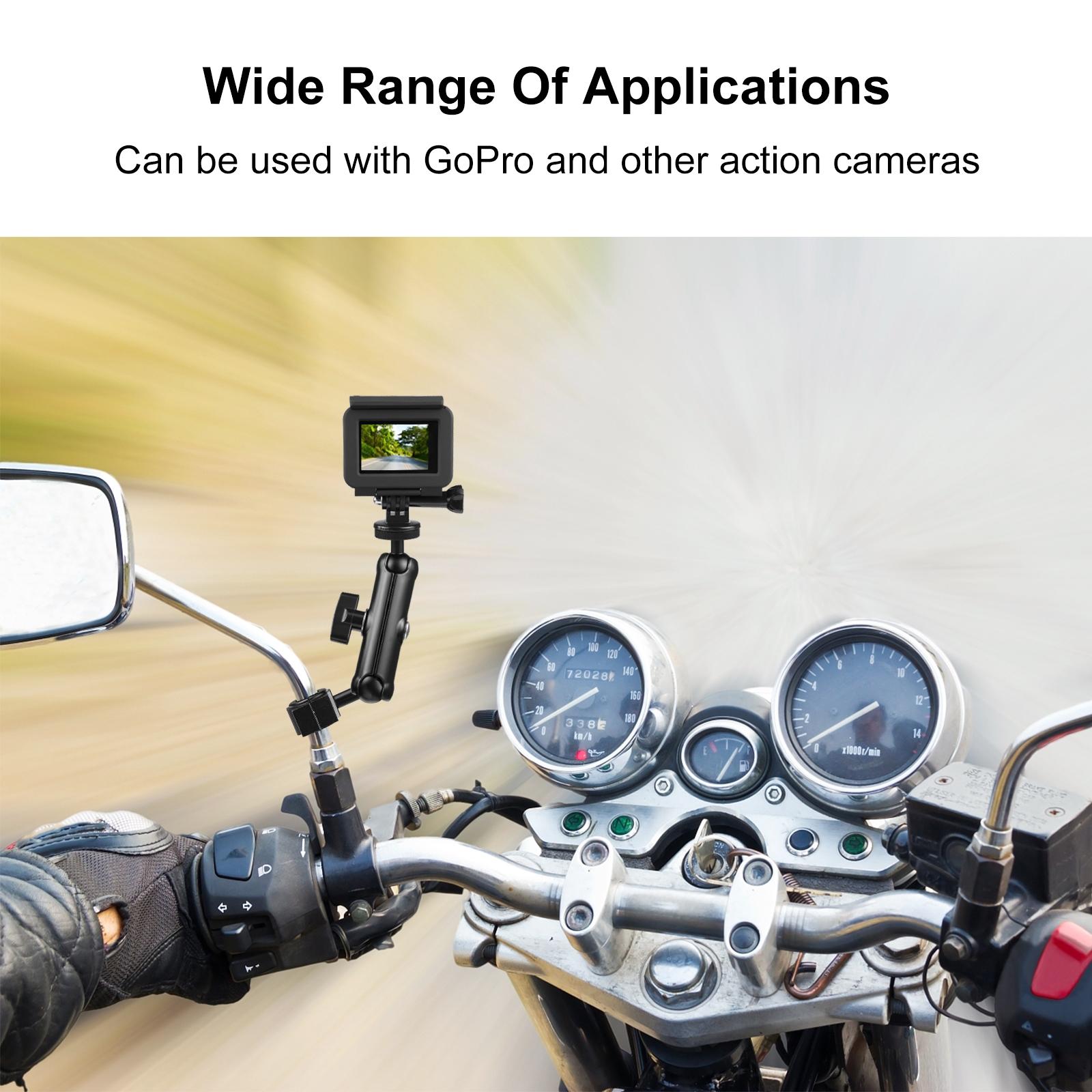 Universal Rearview Mirror Mount for Action Cameras 16.5 x 5.5cm / 6.5 x 2.0 Inch 5
