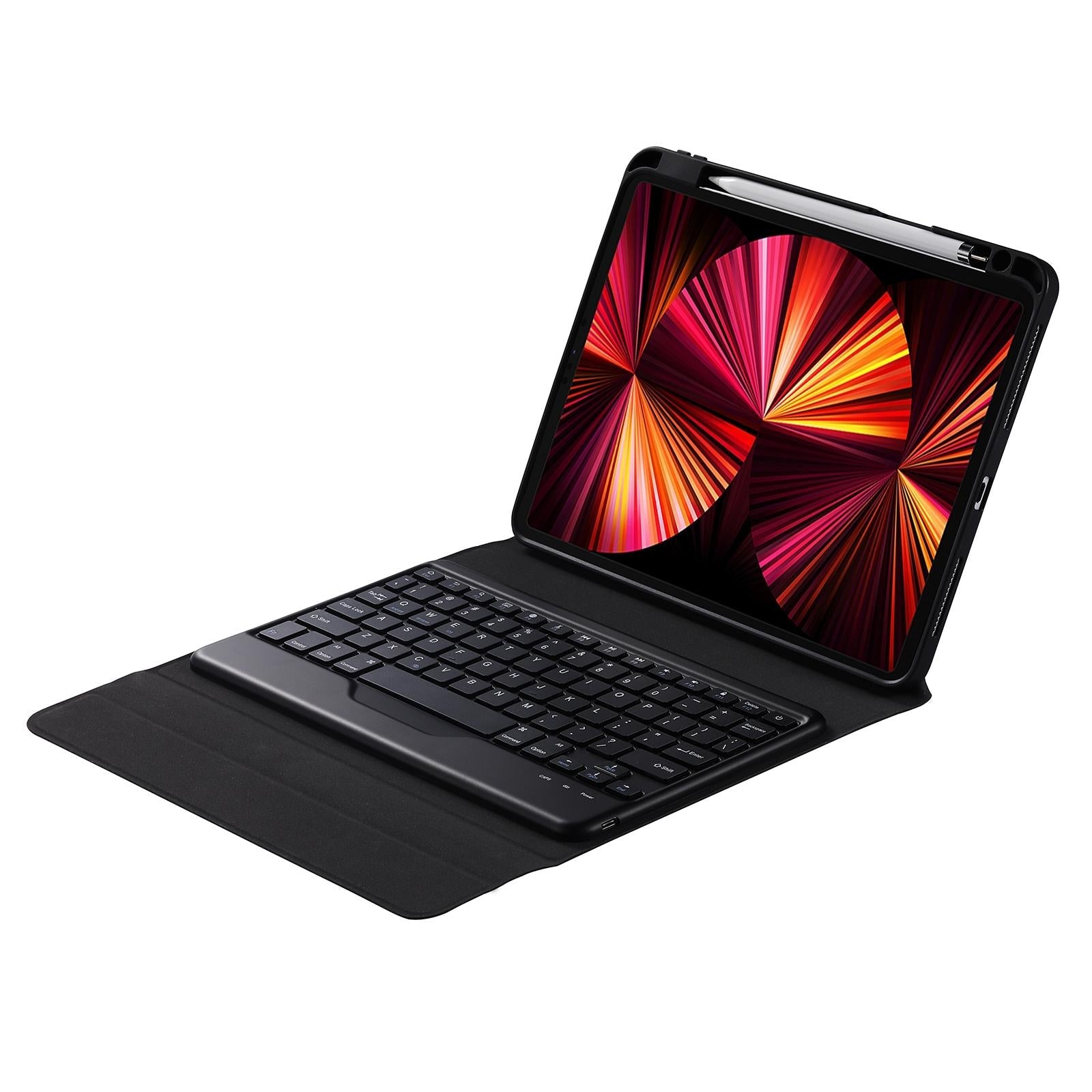 Bluetooth Keyboard Leather Case For Ipad Pro 11 With Triangle Holder & Pen Slot - Fits 2021 / 2020 / 2018 & Air 4 10.9 - Splittable - Gradient Rainbow 14