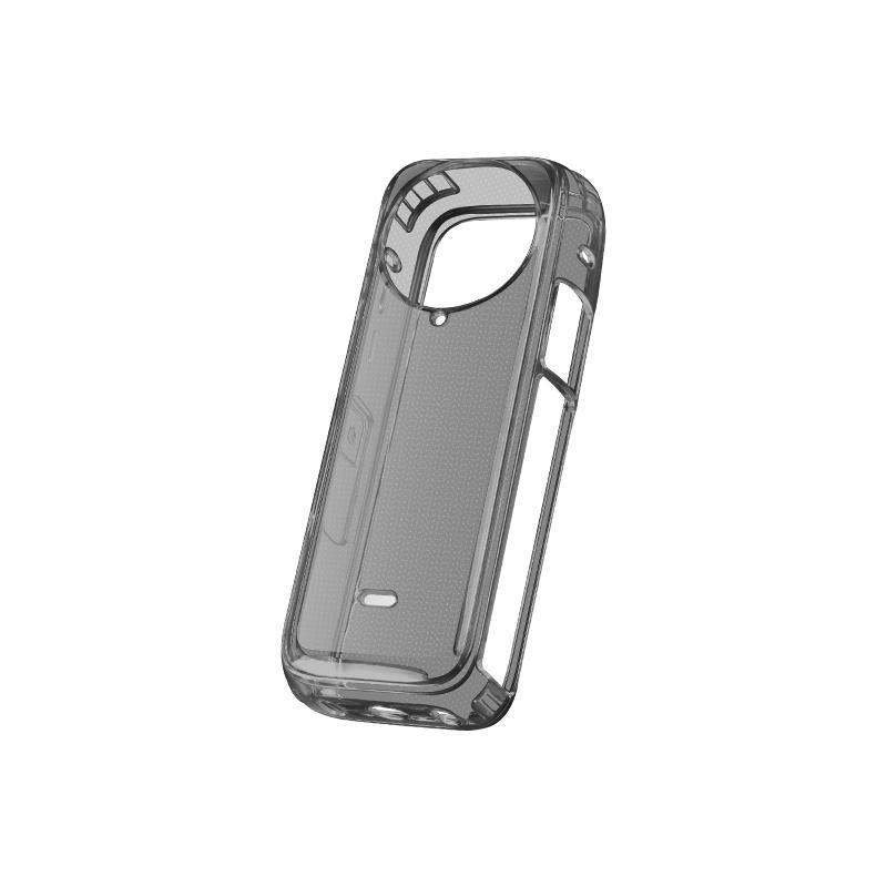 Clear Soft Tpu Protective Case for Insta360 X4 - 1.5mm Thickness - Clear Black - With Neck Strap 8