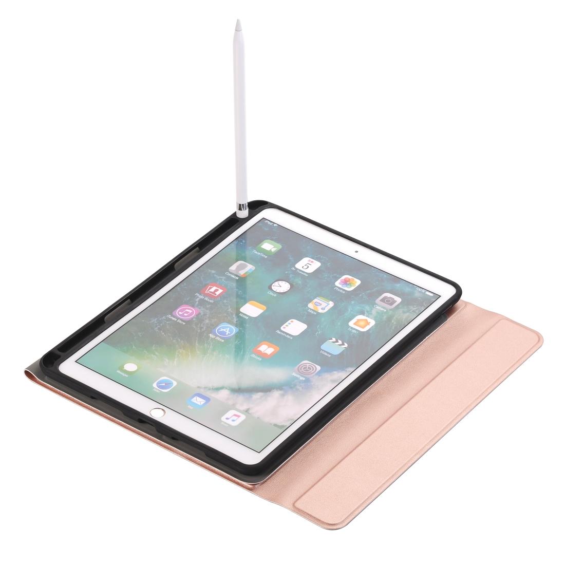 Ultra-Thin Bluetooth Keyboard Leather Case For Ipad Air / Pro 10.5 With Pen Slot & Holder - Black 7