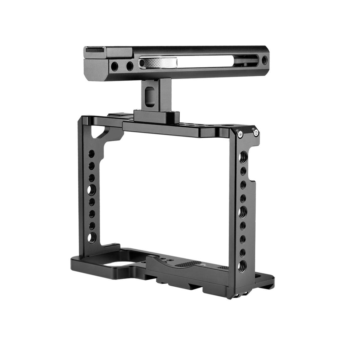Camera Cage Stabilizer With Handle - Black for Panasonic Lumix Dc-S1H / Dc-S1 / Dc-S1R 3