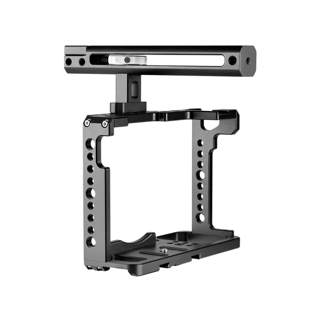 Camera Cage Stabilizer With Handle - Black for Panasonic Lumix Dc-S1H / Dc-S1 / Dc-S1R 10