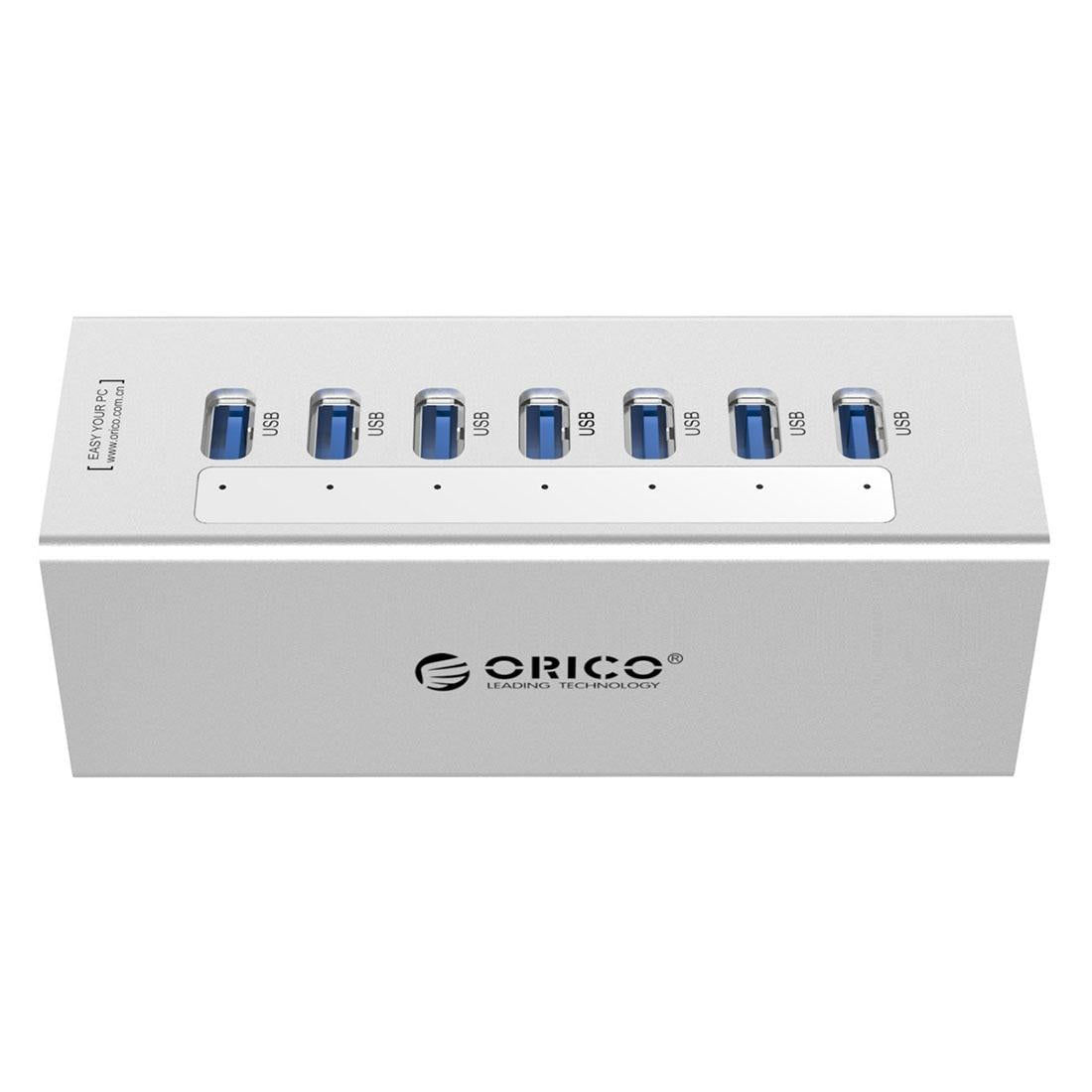 7-Port Aluminum Usb 3.0 Hub For Laptops - Black 4
