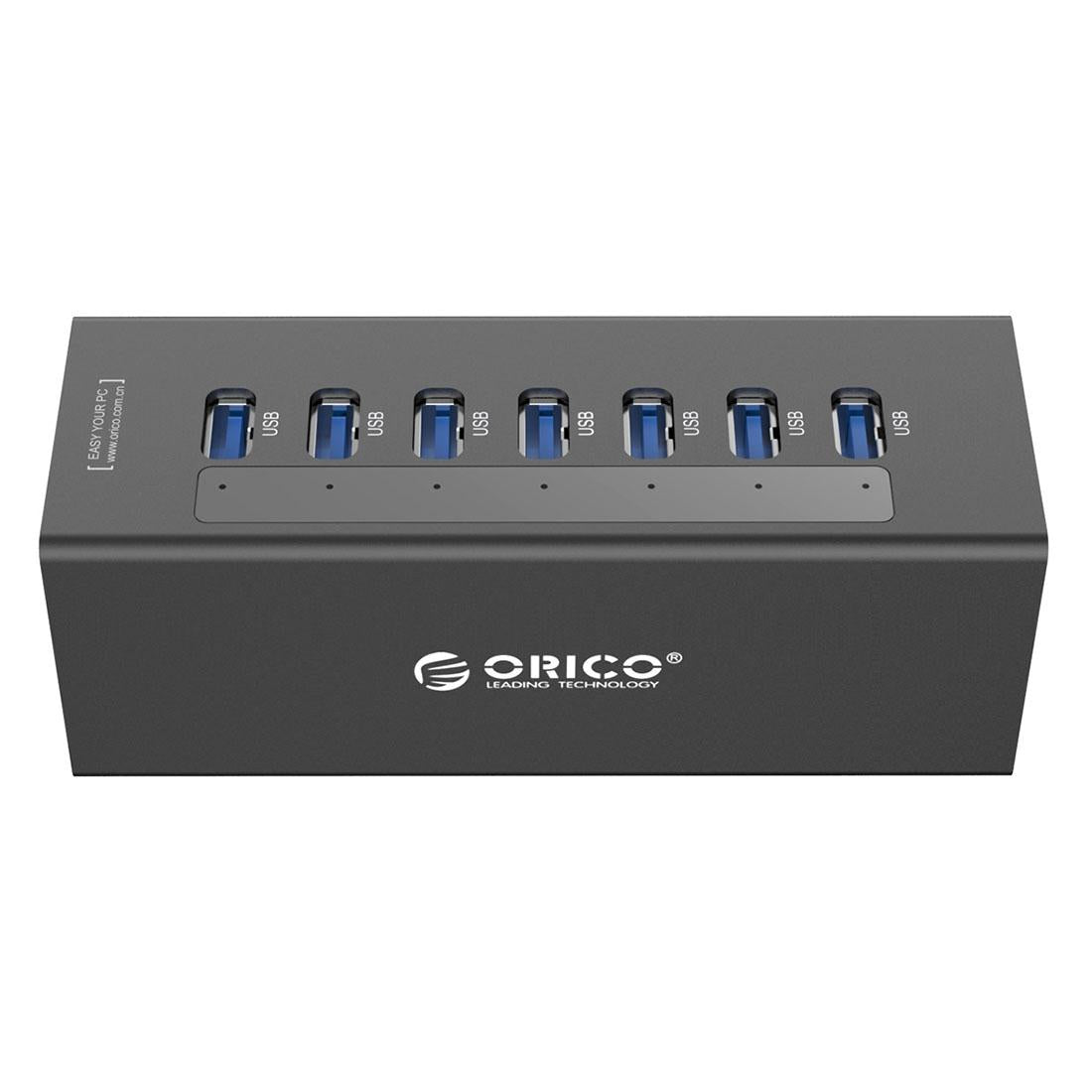 7-Port Aluminum Usb 3.0 Hub For Laptops - Black 14