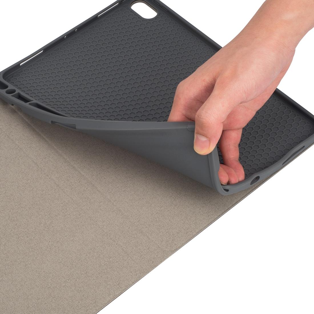 Silk Texture Bluetooth Keyboard Case For Ipad Pro 11 With Pen Slot & Stand Function - Black 6