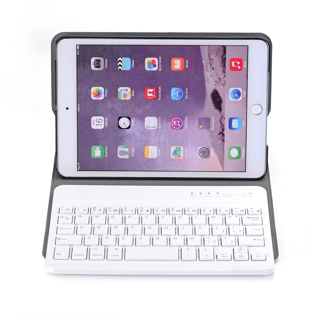 Universal Ultra-Thin Tablet Case With Bluetooth Keyboard For Ipad Mini 3 / 2 / 1 - Horizontal Flip Design - Black 5