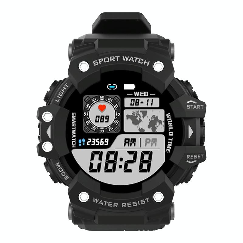 1.28 Inch Waterproof Smart Watch With Heart Rate & Blood Pressure Monitoring - Black 12