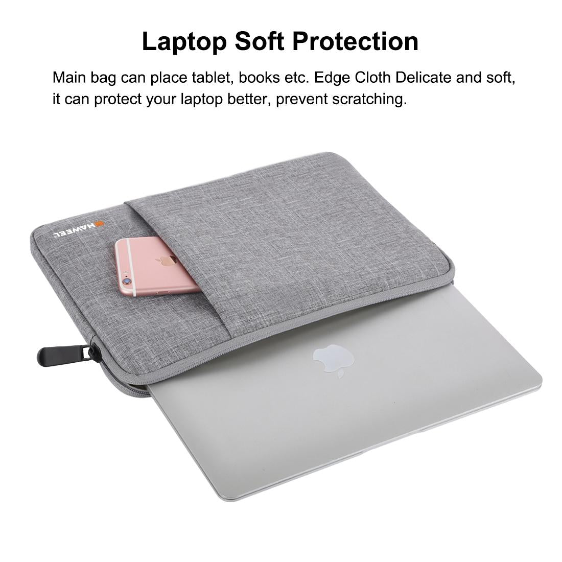 13 Inch Laptop Sleeve Case with Zipper for Macbook Samsung Sony Dell Alienware Chuwi Asus Hp - Black 9
