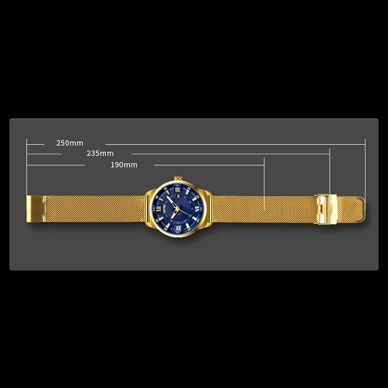 Stylish 30m Waterproof Metal Quartz Men Watch - Black 6