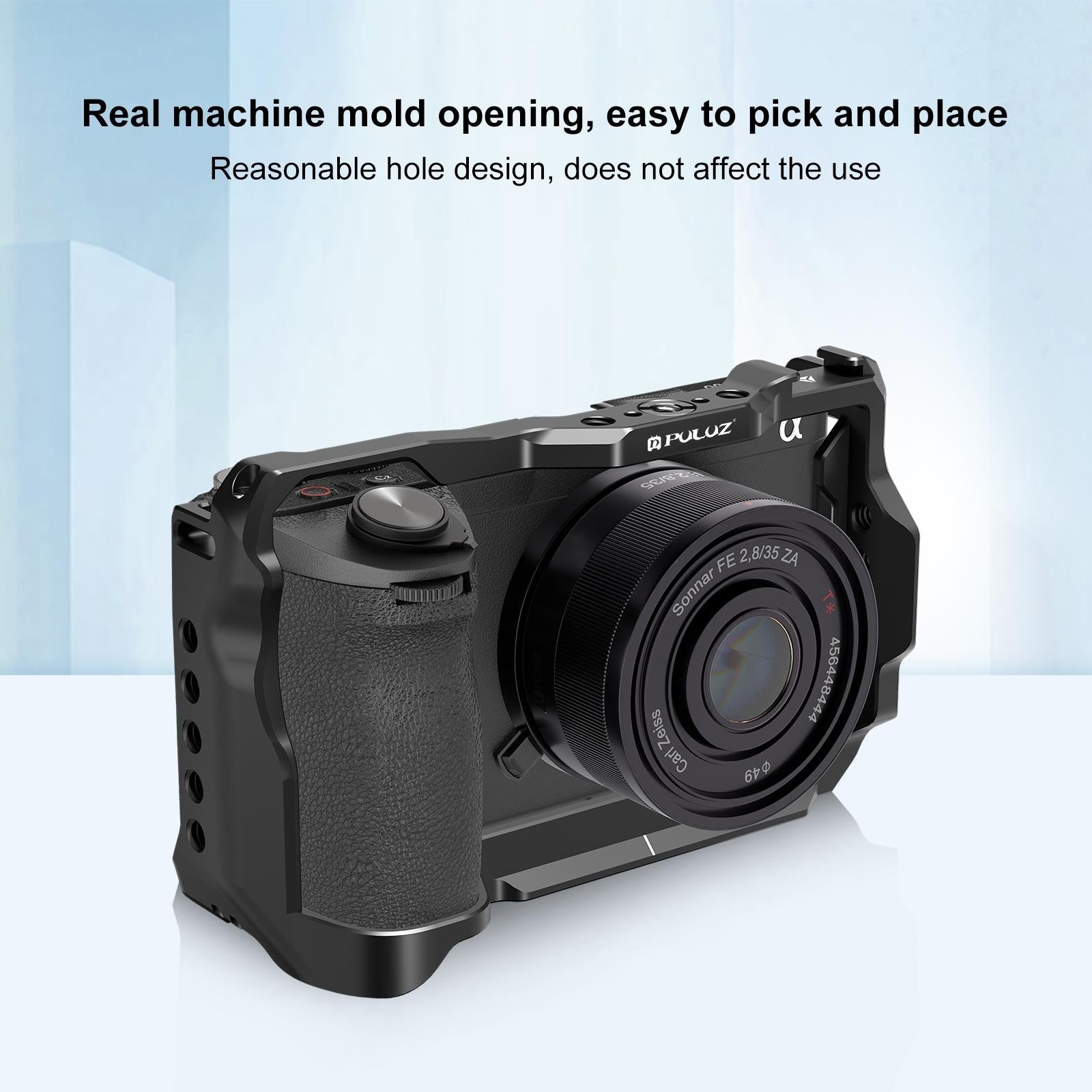 Metal Camera Cage Stabilizer For Sony A6700 - Black 6