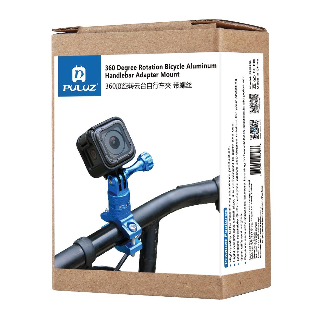 Universal Bike Handlebar Mount for Action Cameras - 360 Degree Rotation - Pu223B 12