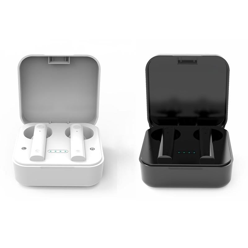 Wireless Dual Mic Noise-cancelling Earbuds with Charging Case - Black 3