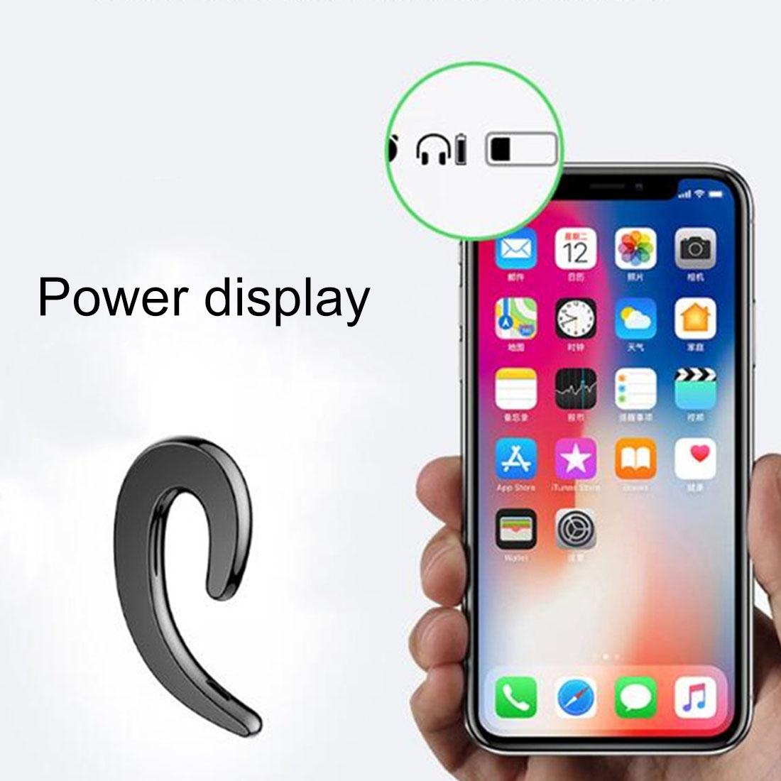Bluetooth Bone Conduction Sports Earphones with Earhook - V4.1 - Black 10