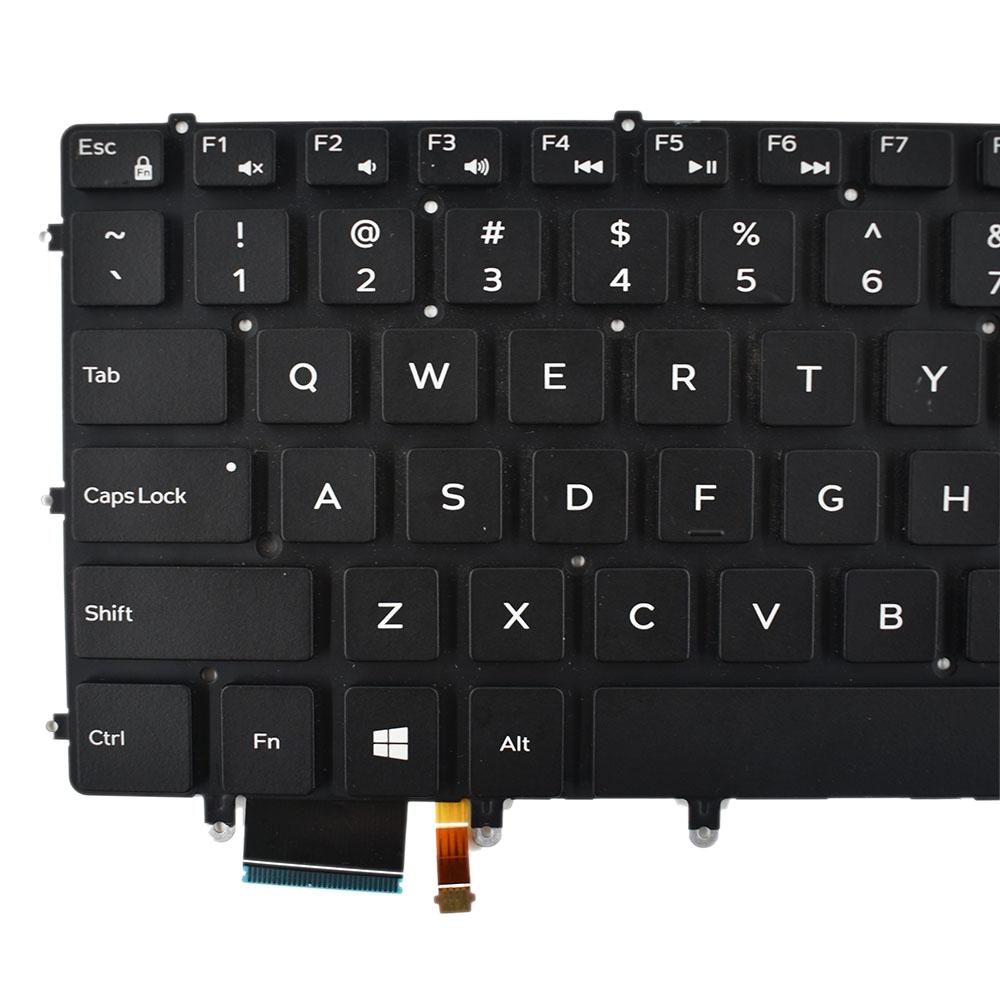 Backlit us Keyboard for Dell Xps 15 9550 / 9560 - Black 5