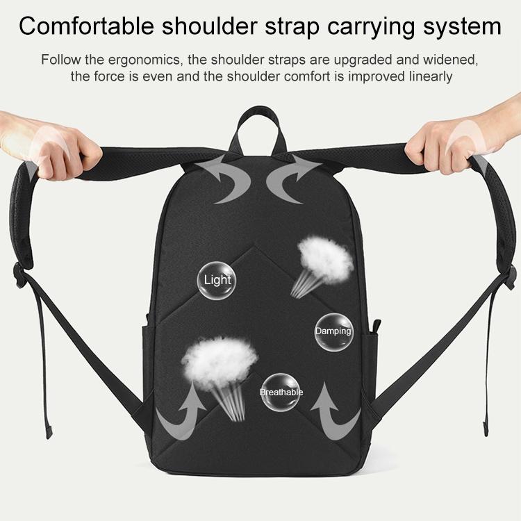 Multifunctional Oxford Laptop Backpack - Cxs-7301 - Black 5