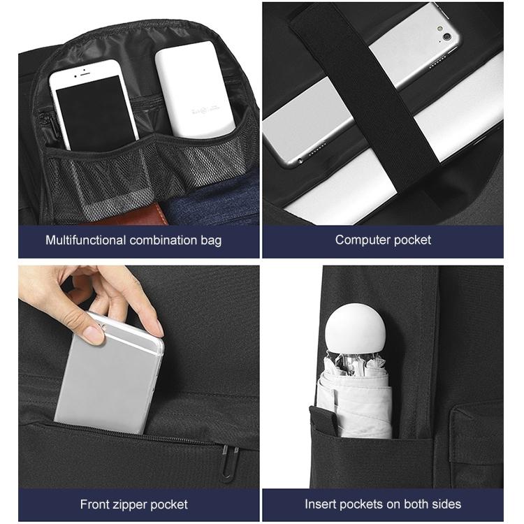 Multifunctional Oxford Laptop Backpack - Cxs-7301 - Black 6