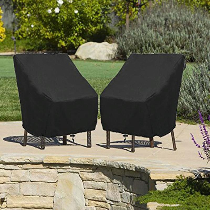 Waterproof Oxford Cloth Furniture Set Cover - Protects Outdoor Table and Chairs - 102x79x70cm - Black 6