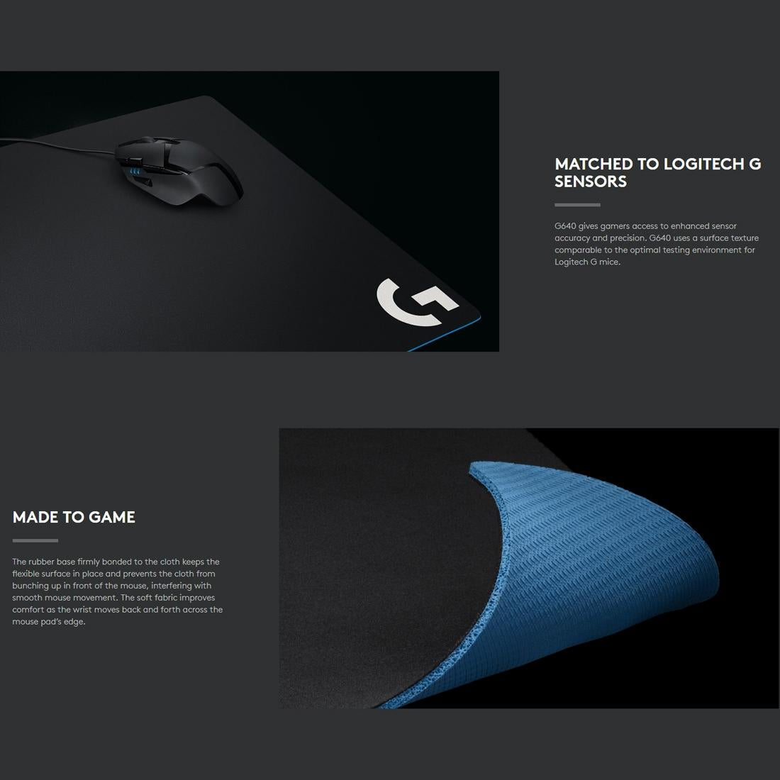 Soft Cloth Gaming Mouse Pad 46 X 40Cm Black 5