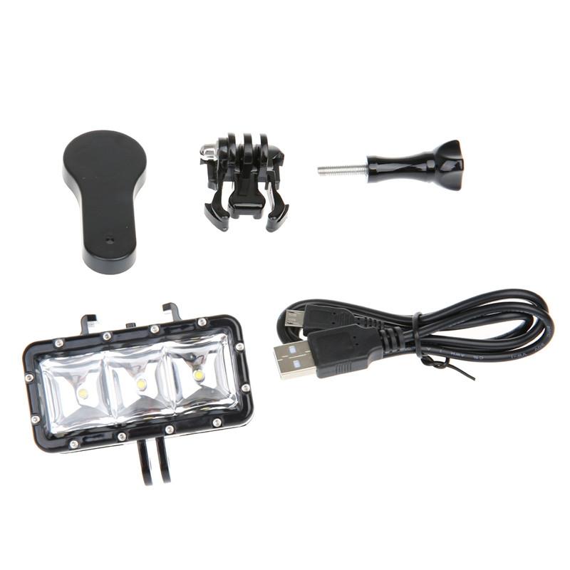 Waterproof Action Camera Light for Gopro Hero12 - 30m 300lm 7