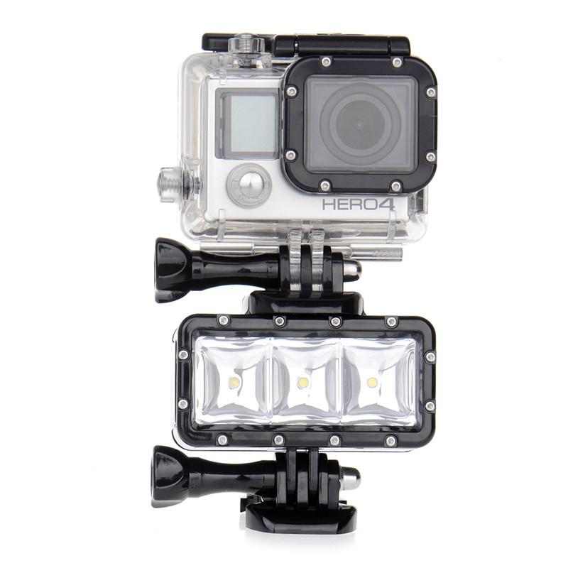 Waterproof Action Camera Light for Gopro Hero12 - 30m 300lm 9