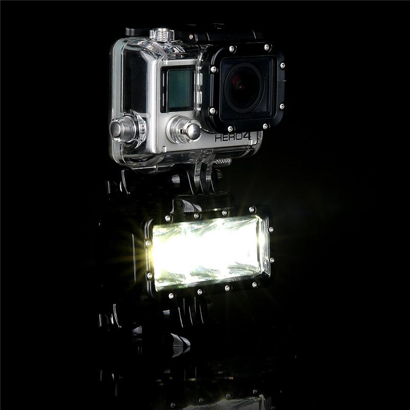 Waterproof Action Camera Light for Gopro Hero12 - 30m 300lm 10