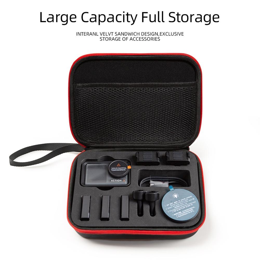 Compact Carrying Case for Dji Action 3 - 21x16x6cm 7
