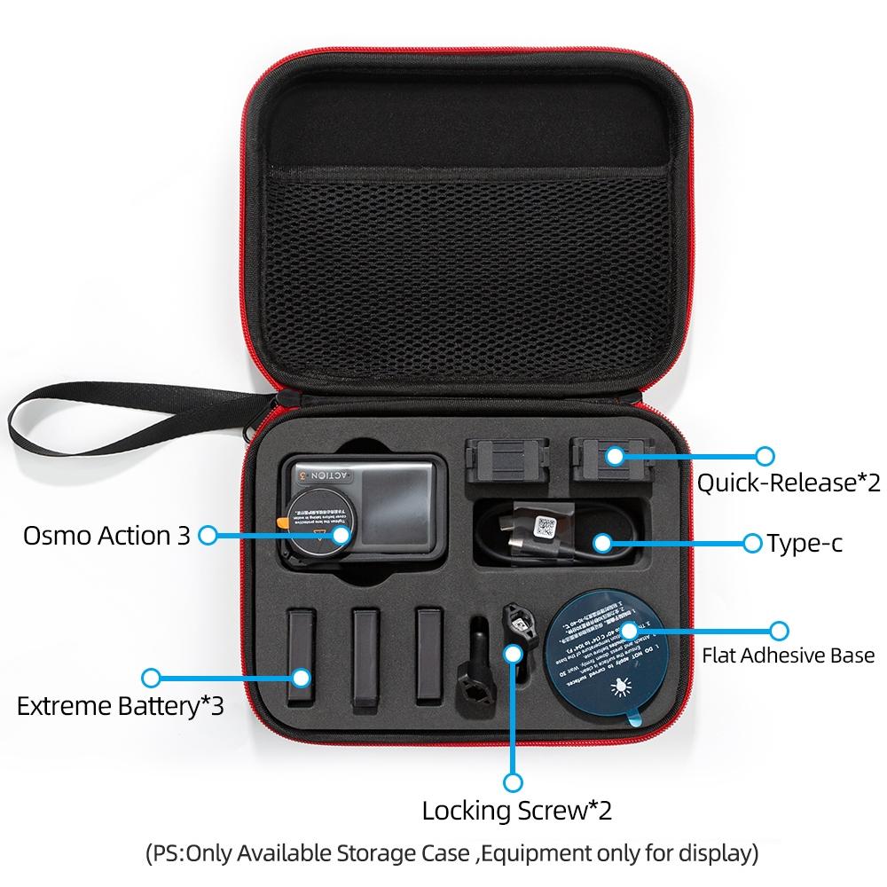 Compact Carrying Case for Dji Action 3 - 21x16x6cm 8